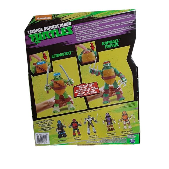 Teenage Mutant Ninja Turtles Head Poppin' Leonardo 11" 2015 TMNT NIB - Picture 2 of 2